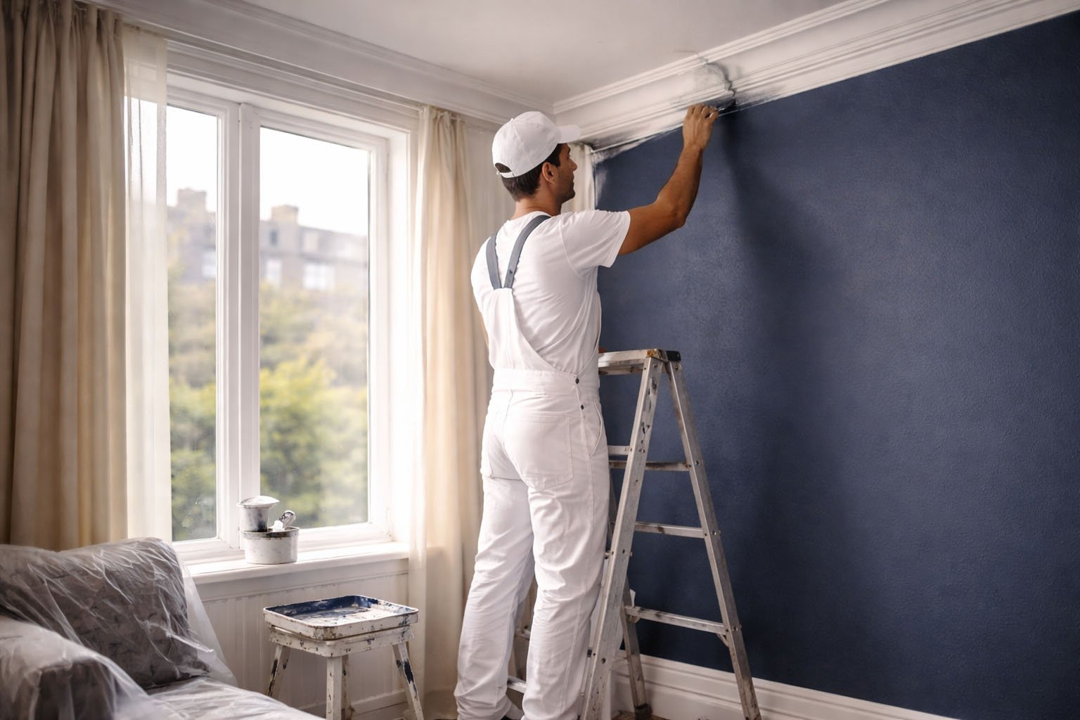 Inside Out Knaresborough decorator at work